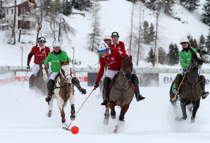 2015 Preparations Underway St Moritz Snow Polo World Cup